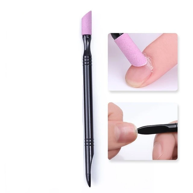 Pumice Stone Nail File Quartz Cuticle Pen