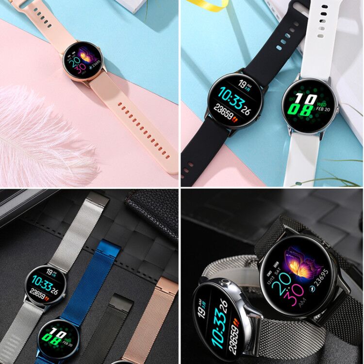 Fitness Smart Watch, Women's & Men's Smartwatch, Heart Rate, Blood Pressure Monitor, IP68 Waterproof Device for Android & IOS