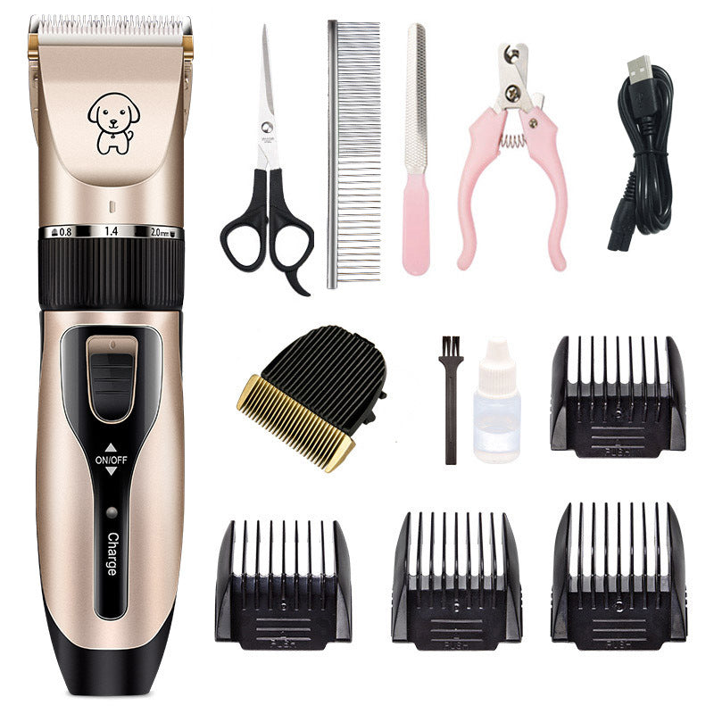 Pet Dog Clippers Set Low Noise Dog Grooming Kit